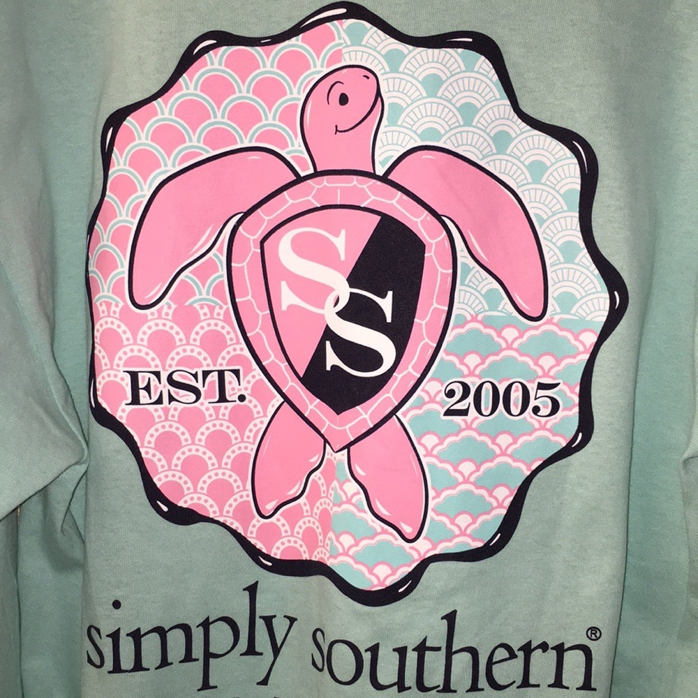 Mint Green Simply Southern Turtle Shirt